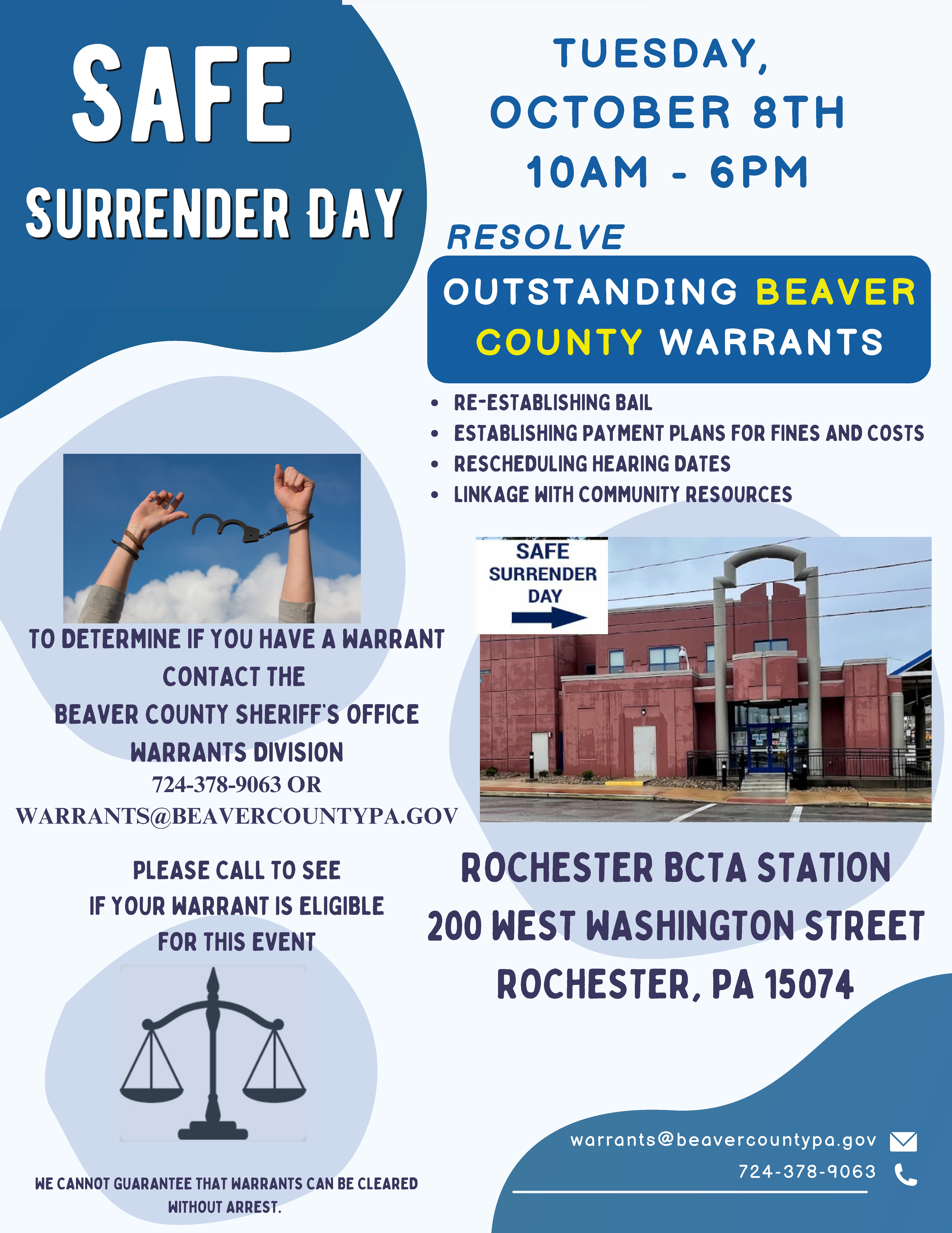 Safe Surrender Day, October 8, 2024