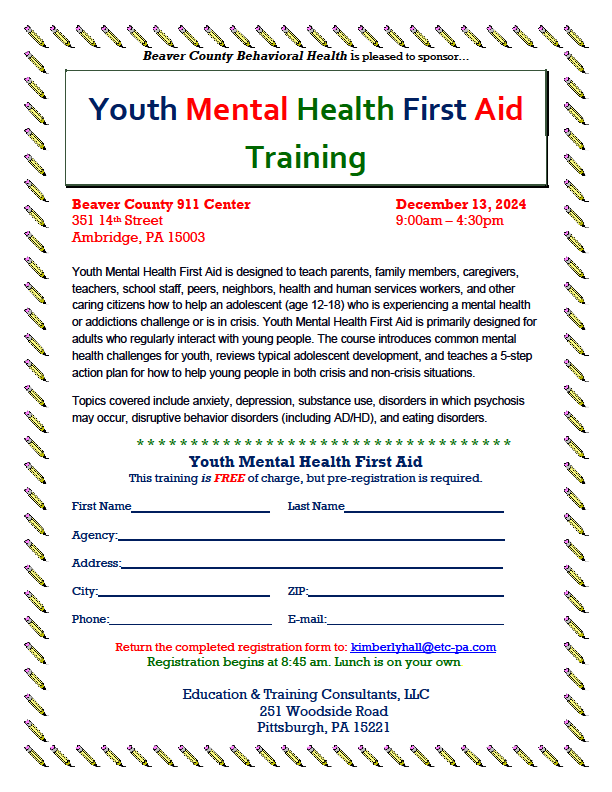 Youth Mental Health First Aid